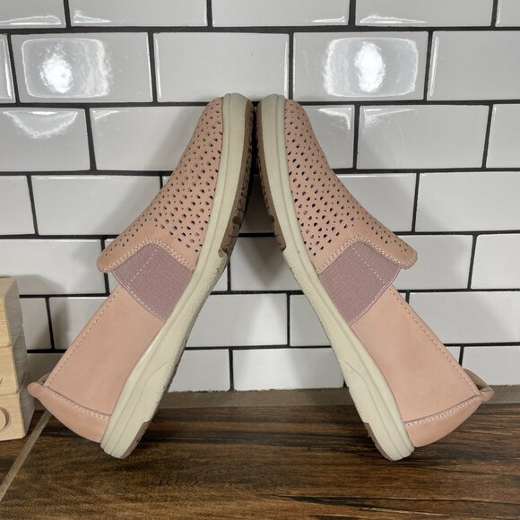 Earth Origins Elin Womens Size 8 Wide Shoes Dusty Pink Leather Casual Slip On - Picture 6 of 13
